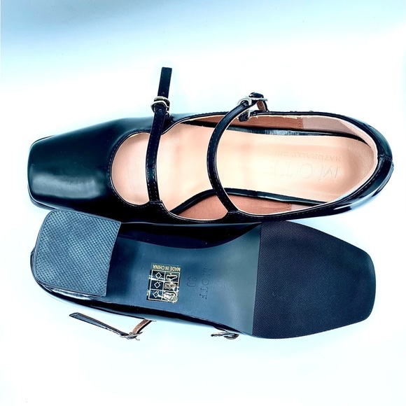 MOTF Black Double Strap Flats - Picture 2 of 9